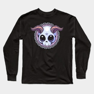 Pastel Goth Kawaii Skull Long Sleeve T-Shirt